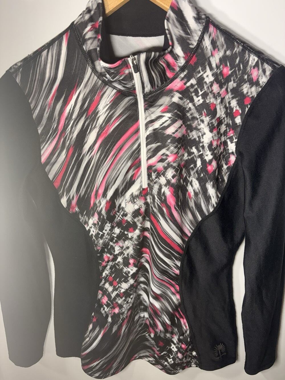 Snow Angel Doeskin Quarter Zip Long Sleeve Base Layer Women's M Blue Activewear